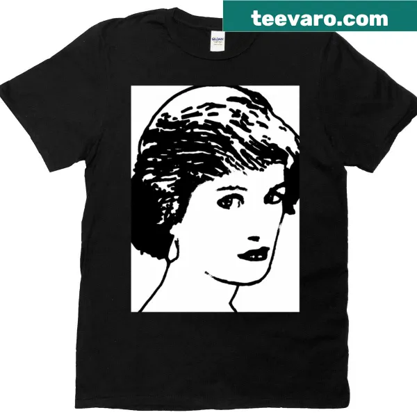 Heartfelt typographic t-shirt honoring Princess Diana