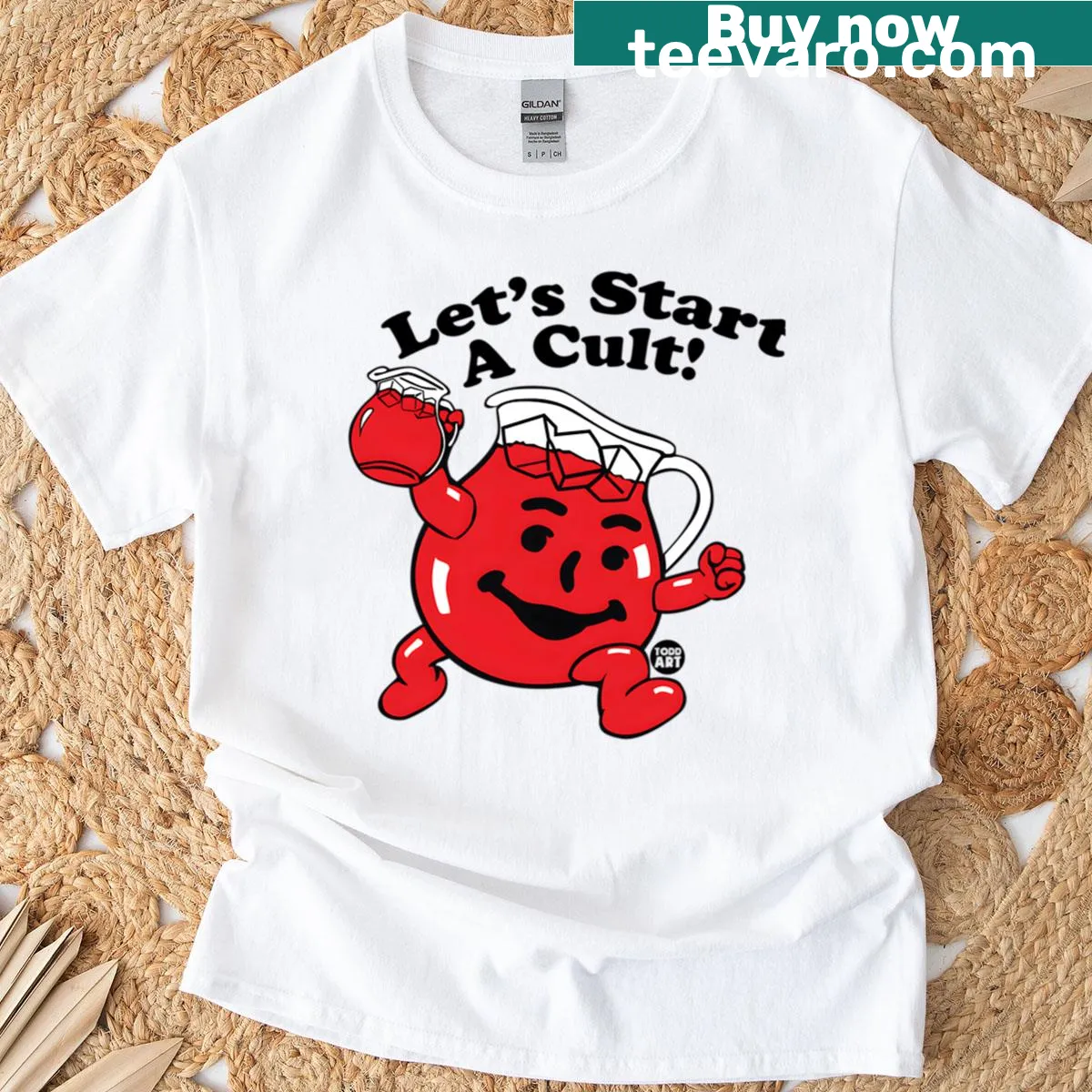 Retro fruit splash graphic T-shirt with playful design — on a men's t-shirt