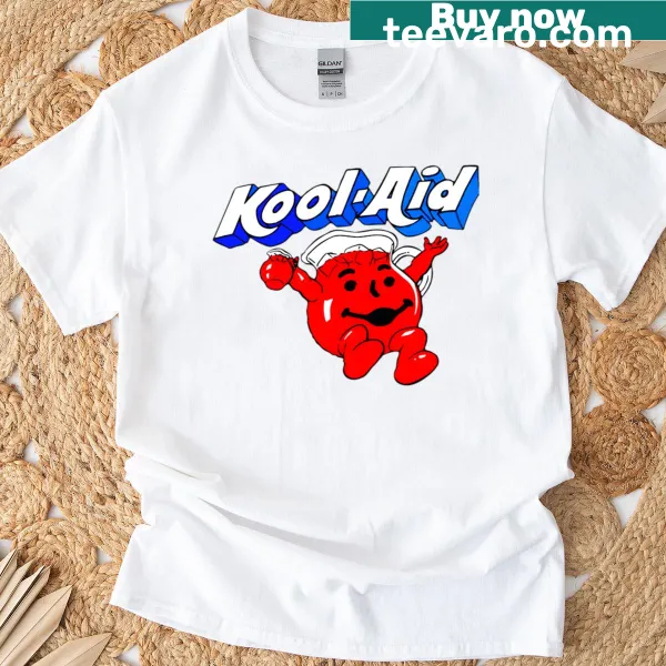 Retro t-shirt with fruit drink splash punch graphic