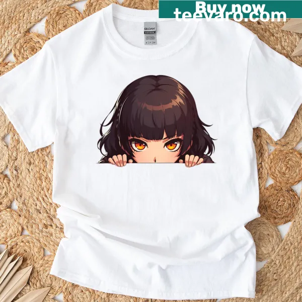 Cute chibi-style Sae Niijima from Persona 5 on a T-shirt