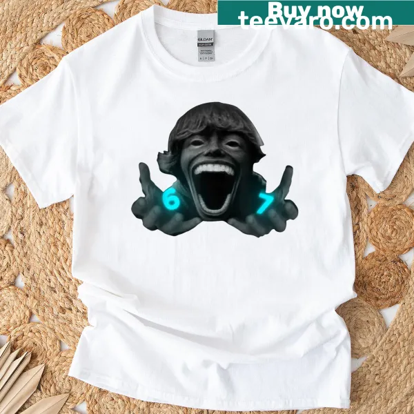 Horror-themed T-shirt featuring SCP-067 design