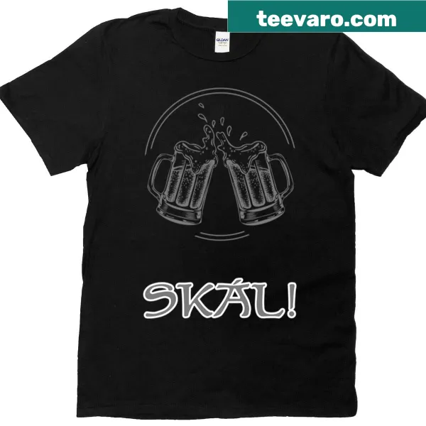 Icelandic Cheers T-shirt with 'Skl' design