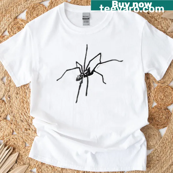 Cartoon spider design t-shirt for playful wear.