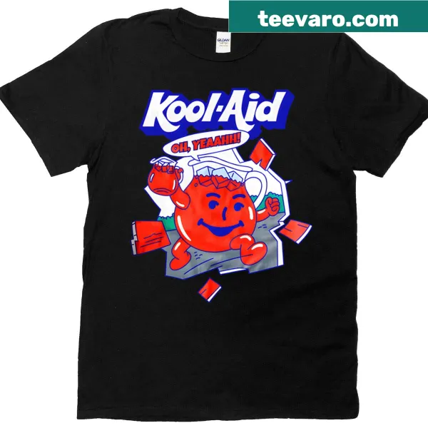 Vintage fruit punch themed T-shirt with playful graphics