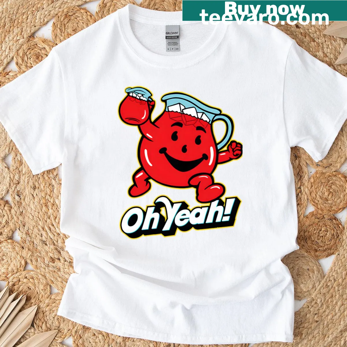 Retro graphic of fruity punch design on T-shirt. — on a men's t-shirt