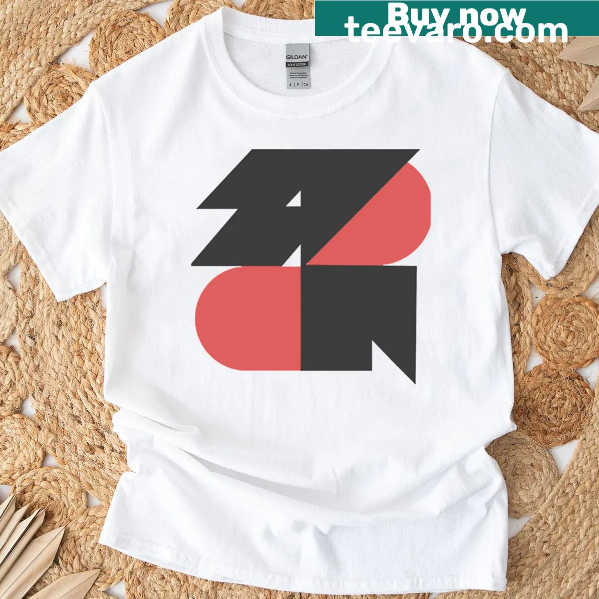 Spoon band logo on t-shirt — on a men's t-shirt
