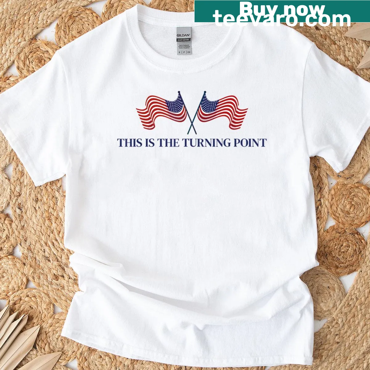 Inspirational Turning Point quote on a T-shirt — on a men's t-shirt