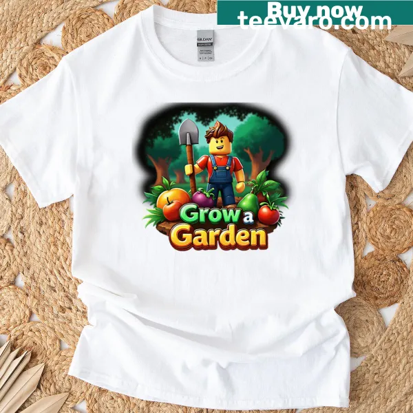 Vintage T-shirt with 'Thumb A Garden Grow' gardening graphic