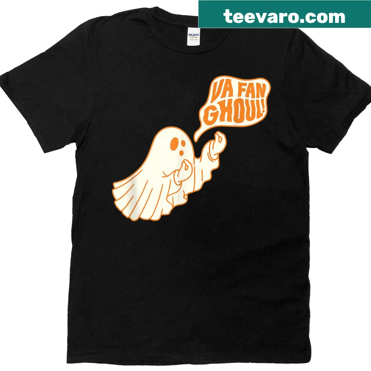 Halloween t-shirt with an edgy ghost design — on a men's t-shirt
