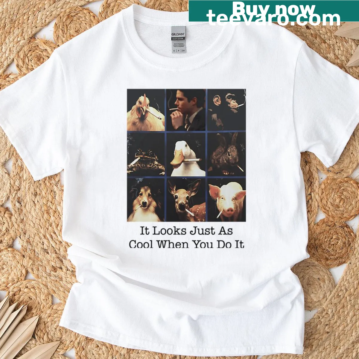 Vintage graphic honoring music icons on T-shirt. — on a men's t-shirt