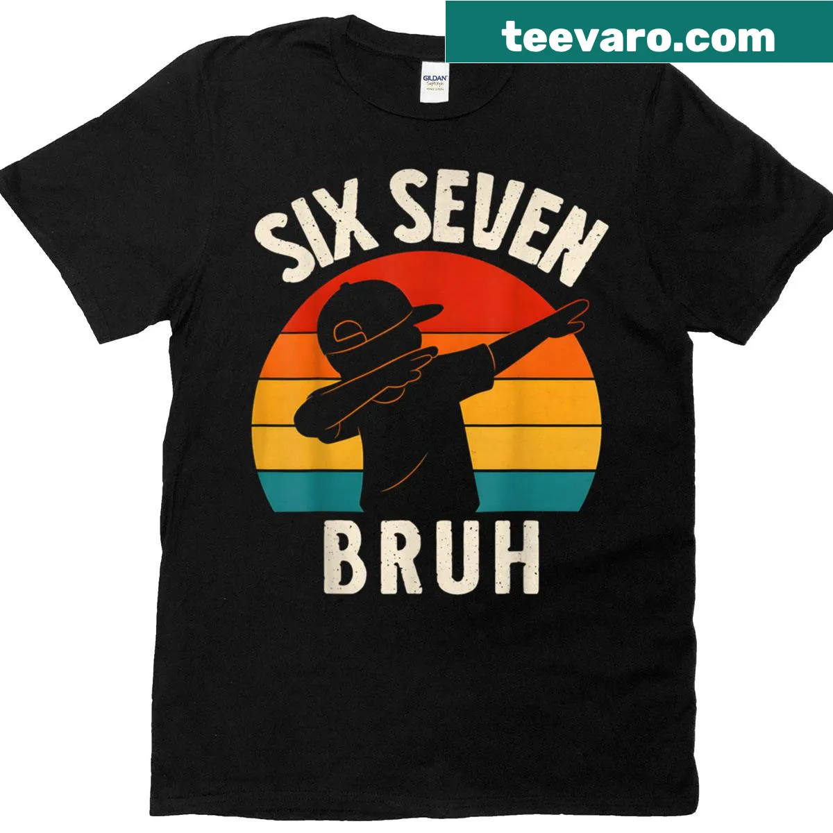 Funny kids t-shirt with dabbing numbers and meme graphic — on a men's t-shirt