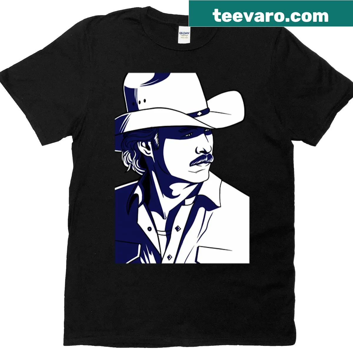 Emblematic Alan Jackson 4 T-shirt celebrating country music — on a men's t-shirt