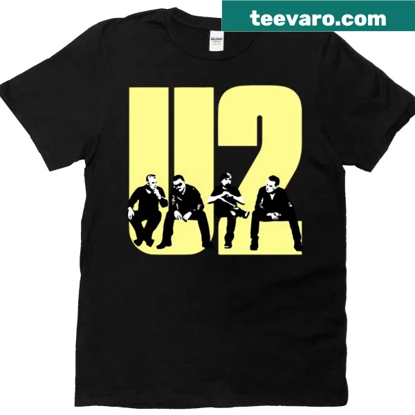 Vintage-style rock t-shirt with iconic album cover designs
