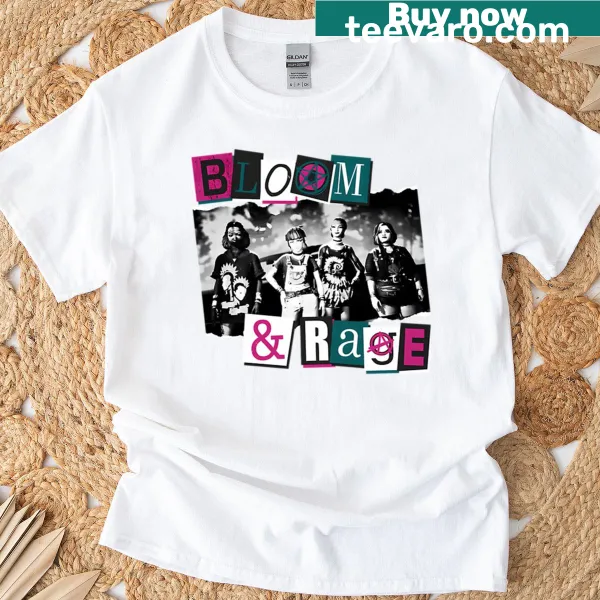 Illustrative tour-themed T-shirt with a vibrant music design