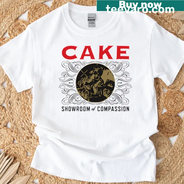 Illustrated Cake Band2 T-shirt featuring a festival band scene.