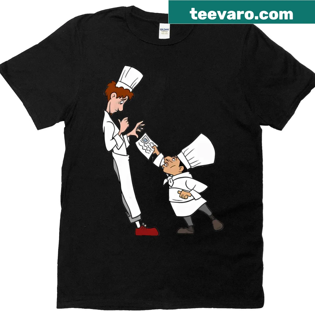 Funny Chef T-shirt with a whimsical design celebrating cooking and creativity. — on a men's t-shirt