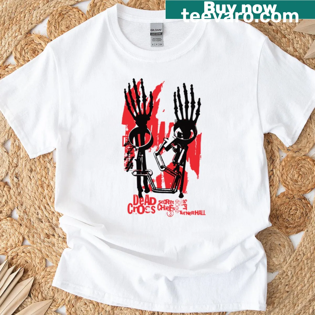 Minimalist line-art fractal design t-shirt — on a men's t-shirt