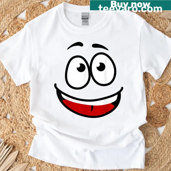 Cartoon creepy carrot face Halloween t-shirt for kids and adults