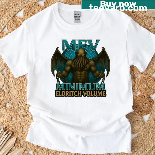 Intriguing Cthulhu graphic on a T-shirt.