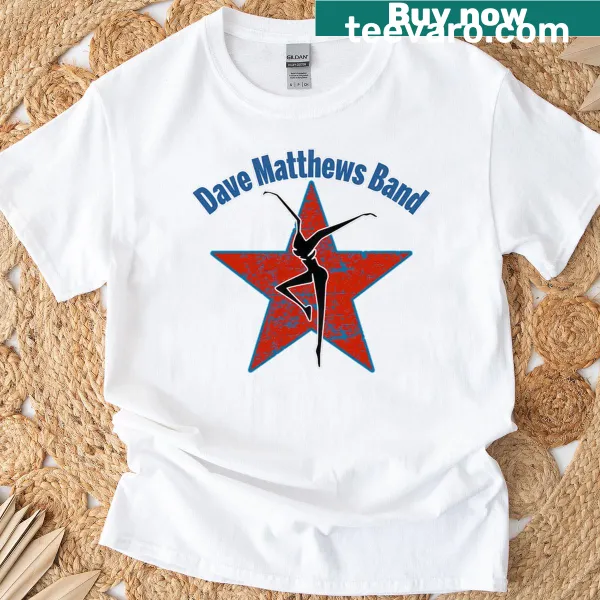 Dave Matthews Band Firedancer T-shirt featuring the iconic Firedancer figure