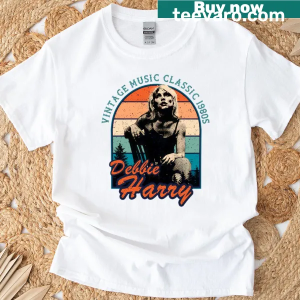 Debbie Harry t-shirt featuring tribute design for punk rock fans