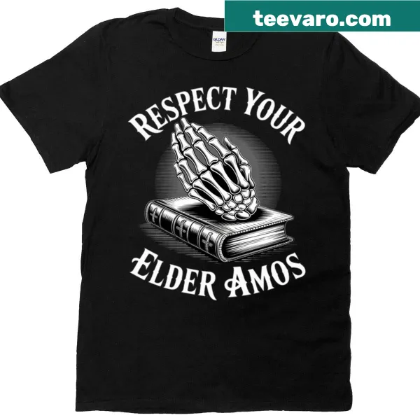 T-shirt with 'Respect Your Elder Emo' text