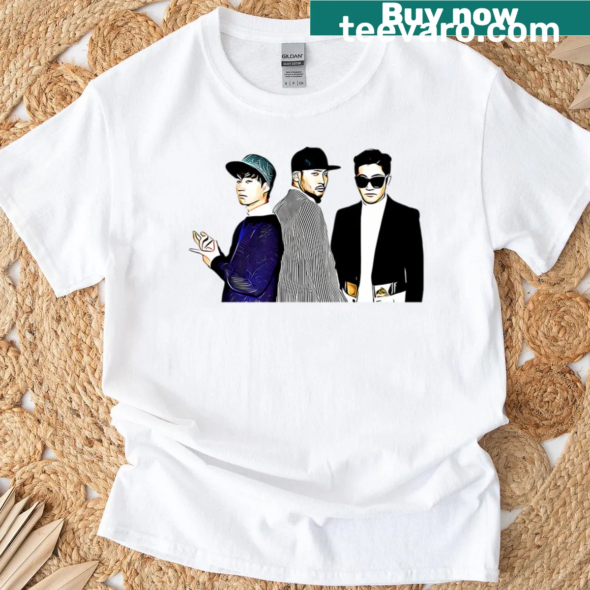 Playful hip hop themed t-shirt design — on a men's t-shirt