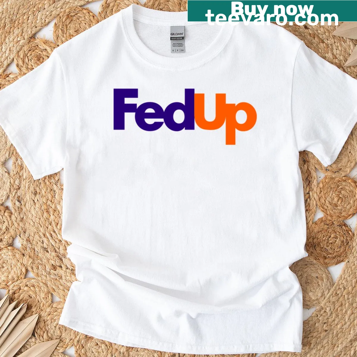Sarcastic shipping parody T-shirt with bold text — on a men's t-shirt