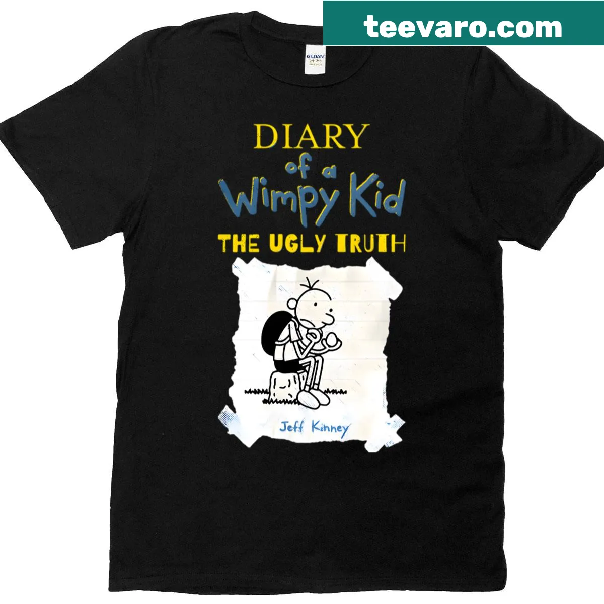 Cartoon design T-shirt featuring a funny meme logo for kids — on a men's t-shirt