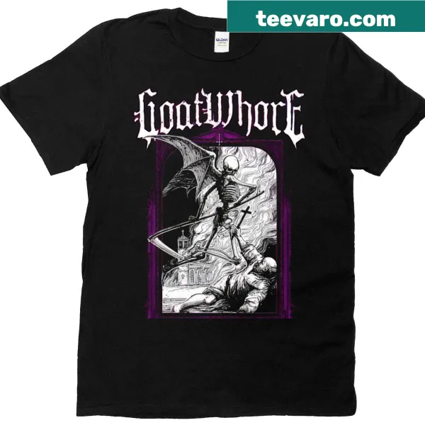 Edgy Goatwhore anti-Christian graphic T-shirt
