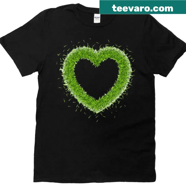 Illustrated T-shirt featuring a design celebrating grass and nature