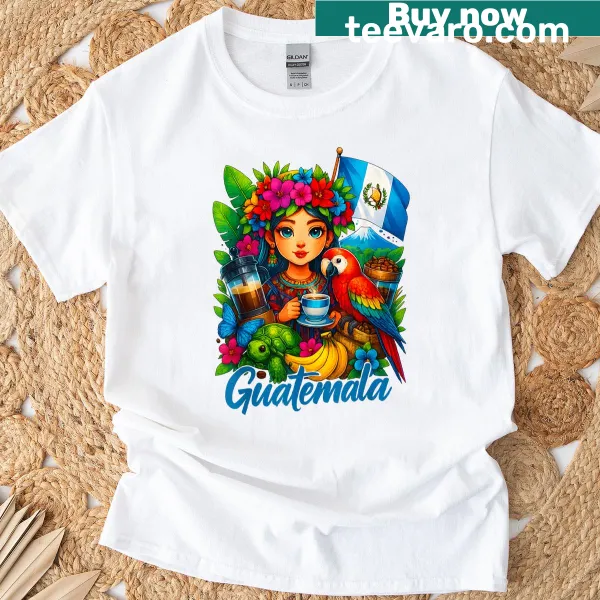 Guatemalan Flag t-shirt celebrating Hispanic pride