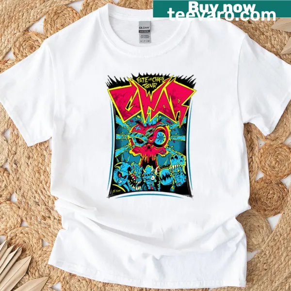 Vintage-style band shirt featuring Gwar design