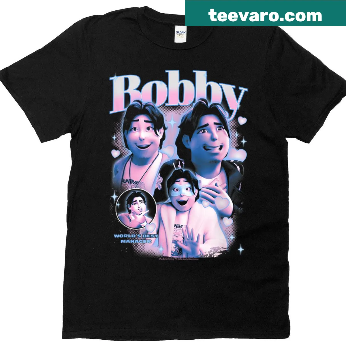 Retro Y2K Halloween-themed t-shirt with nostalgic graphic design — on a men's t-shirt