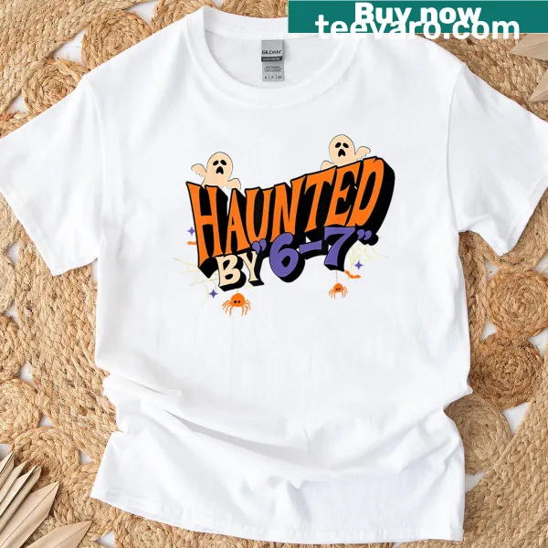Spooky shirt featuring haunting text