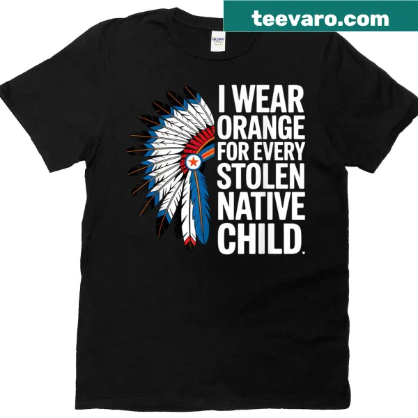 T-shirt with message for American Native Child Unity Day
