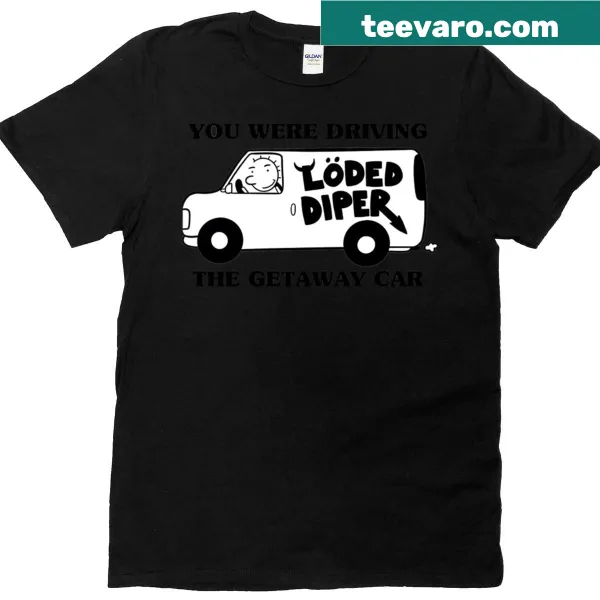 Vintage-style t-shirt with music, book, and movie graphics