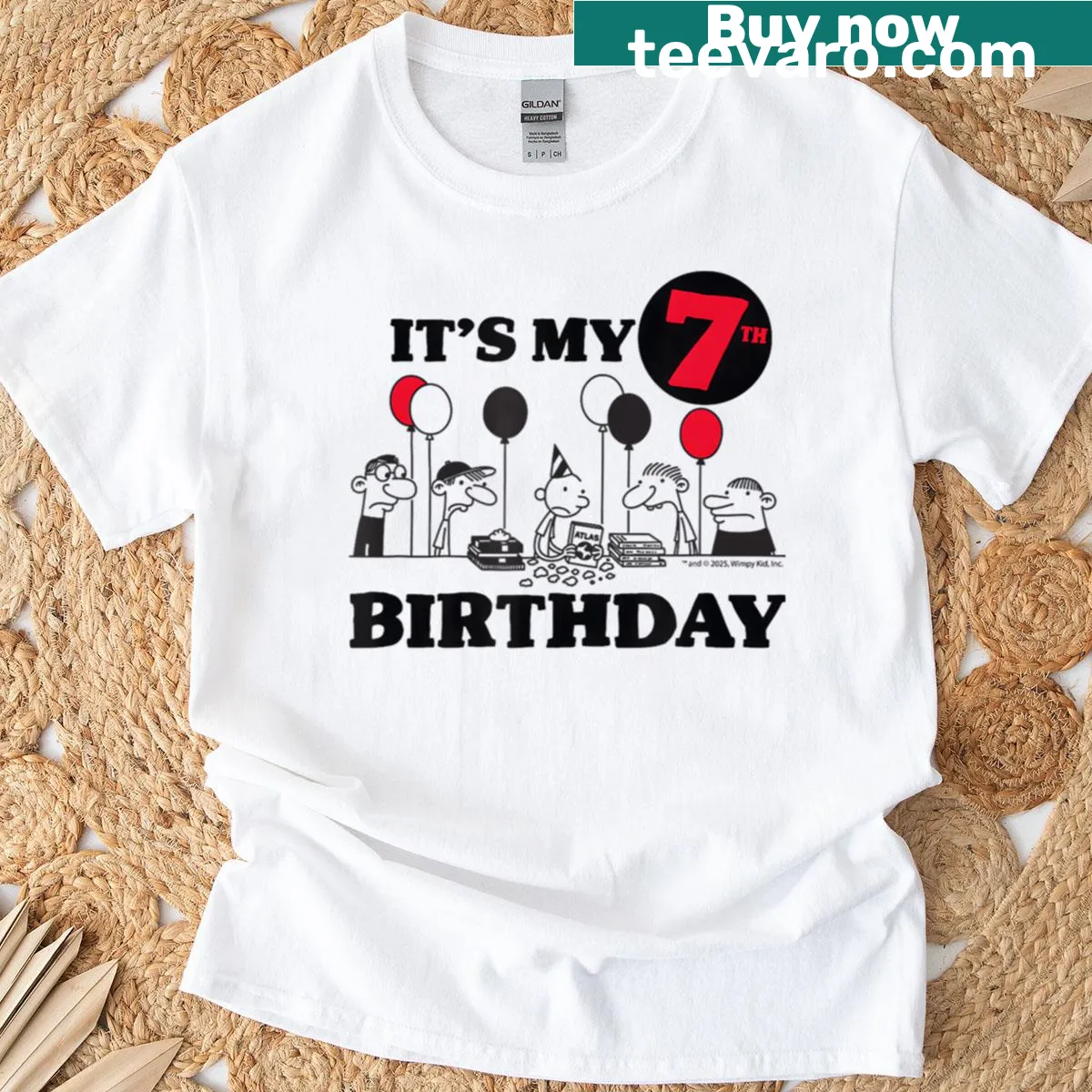 Kids shirt with funny cartoon movie logo — on a men's t-shirt