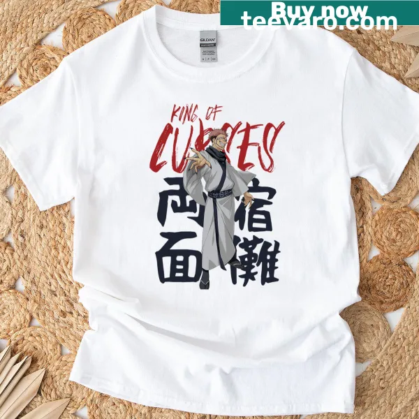 King Of Curses t-shirt with bold typography design