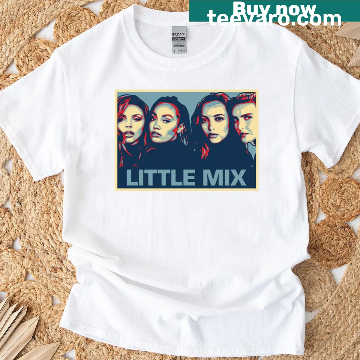 Shirt featuring Little Mix logo or graphic design. — on a men's t-shirt