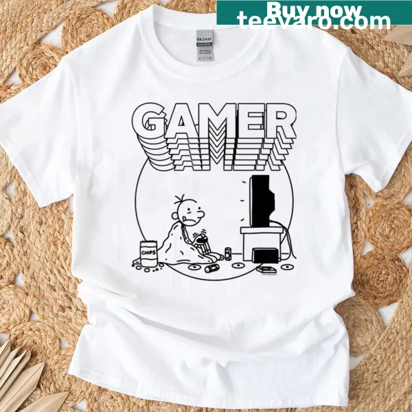 Kids T-shirt with funny cartoon movie logo design