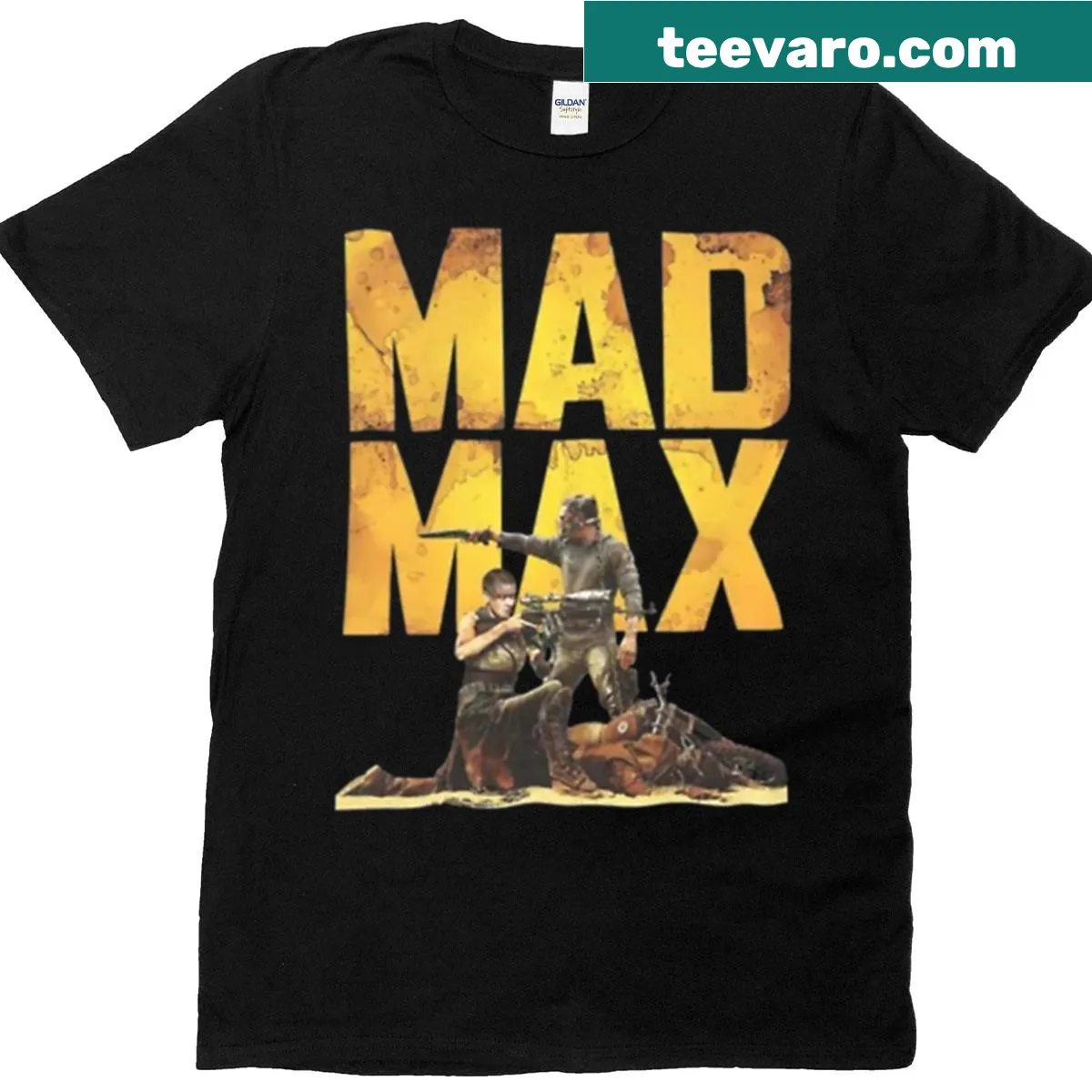 Mad Max themed graphic T-shirt — on a men's t-shirt