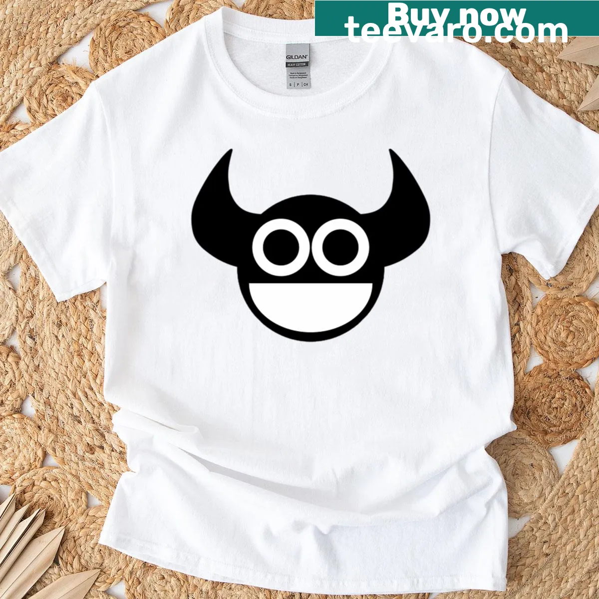 Maxiz the Demon fantasy graphic t-shirt — on a men's t-shirt