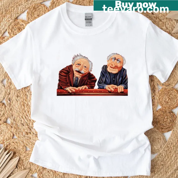 Vintage t-shirt featuring cartoon theater puppets and comedic graphics