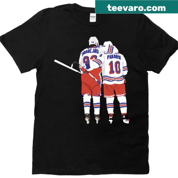 Hockey player names and numbers graphic T-shirt for fans