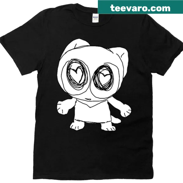 Cute Mittens cartoon T-shirt with a loving message