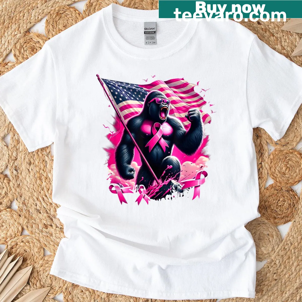 Silhouette of the USA flag on a patriotic t-shirt — on a men's t-shirt