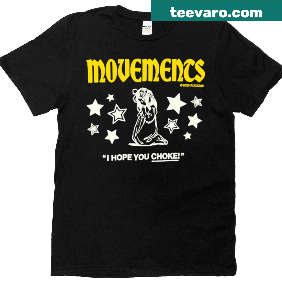 Minimalist design representing movements T-shirt — on a men's t-shirt