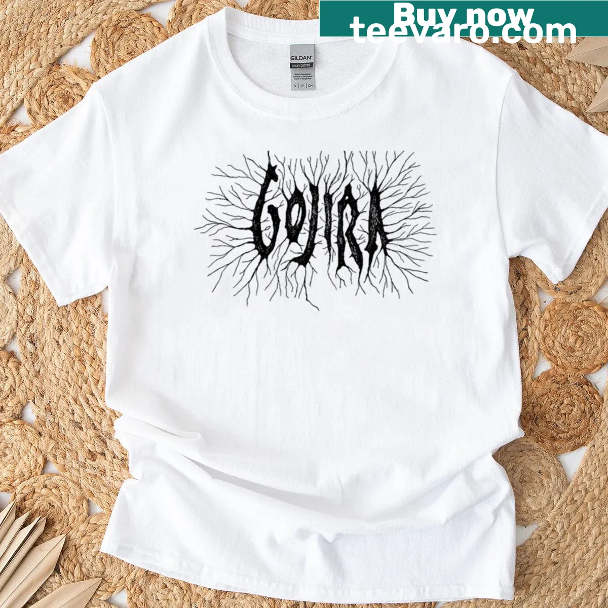 Vintage rock concert t-shirt featuring iconic music band logos — on a men's t-shirt