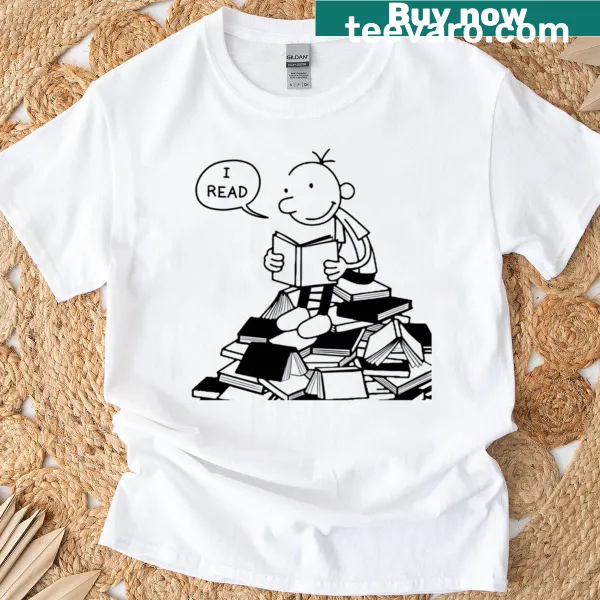 Vintage kids t-shirt with design combining music, movies, and books